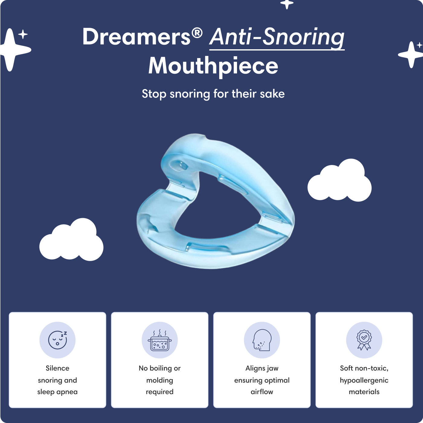 The Dream Cushion® Anti-Snore Mouth Piece